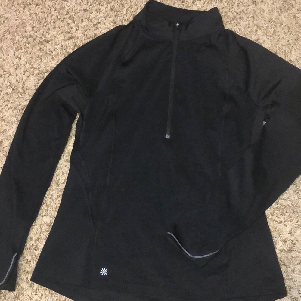 A Athleta black half zip jacket
